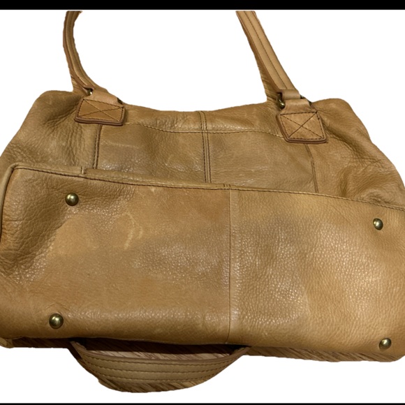 American Leather Co. Coastal Grandma Scandi Val Glove Patina Leather Satchel - Picture 5 of 7